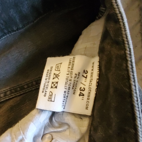 Nikitadenim Mens Black & Charcoal Gray Jeans - Picture 4 of 9